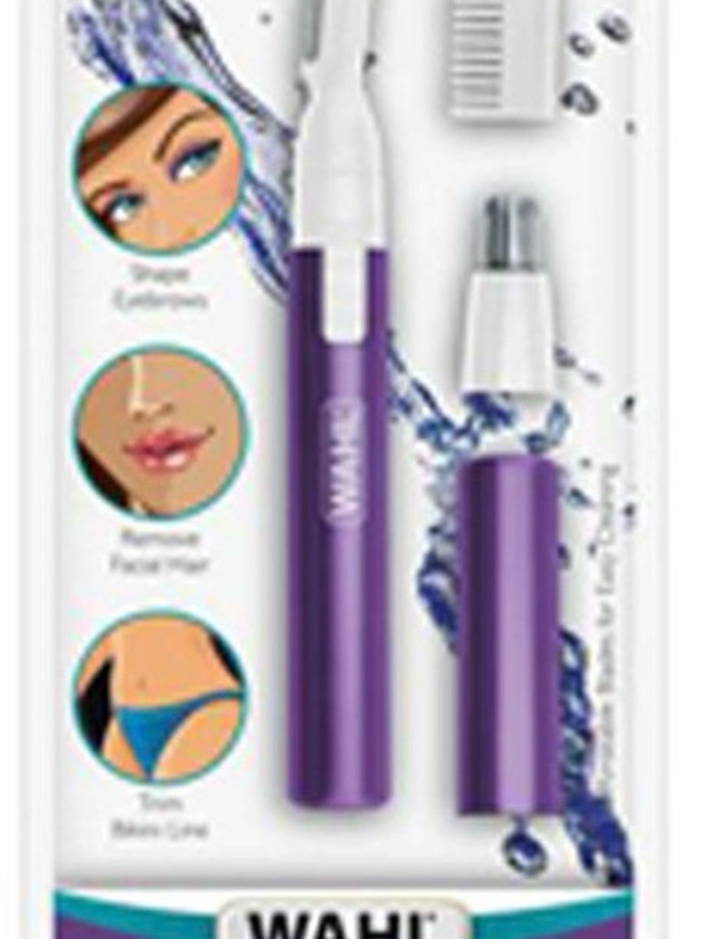 Wahl Purple Personal Facial & Body Trimmer with Cap